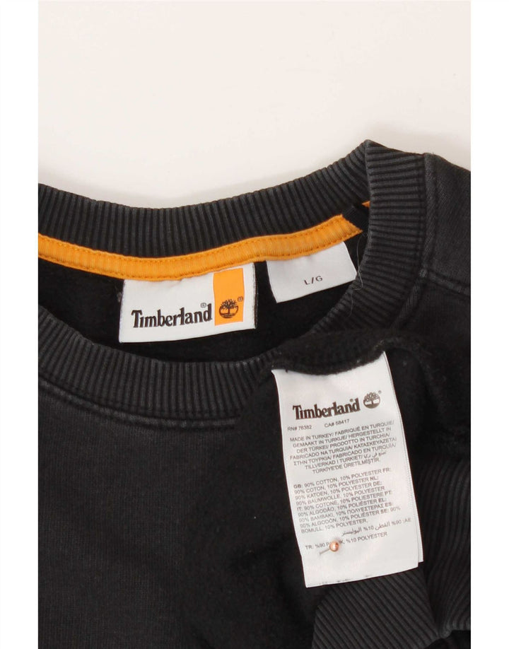 Timberland moletom masculino jumper grande algodão preto