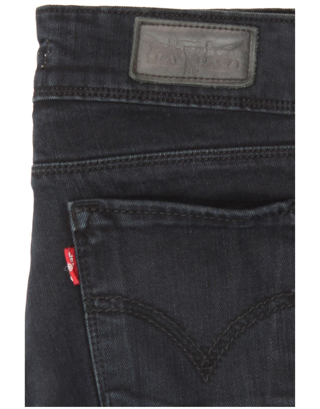 Calça jeans feminina Levi's 571 Slim W26 L28 azul marinho