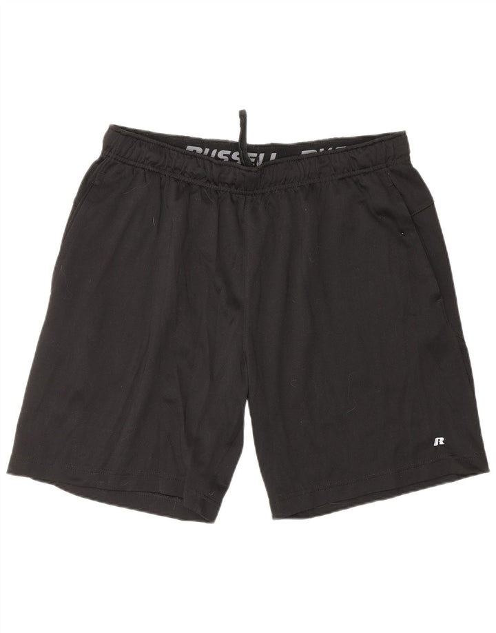 Russell Athletic Mens Sport Shorts Grande Poliéster Preto