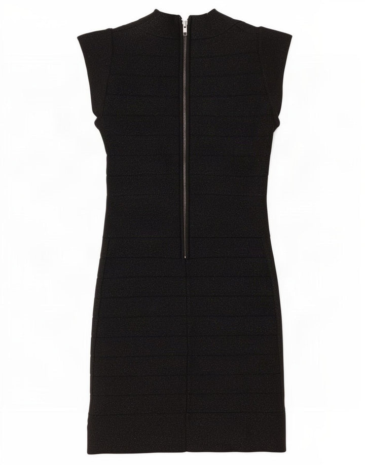 Vestido bainha feminino French Connection UK 8 pequeno viscose preta