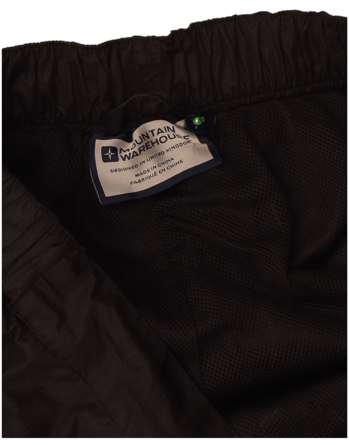 Mountain Warehouse Calça masculina reta impermeável grande W36 L31 preta