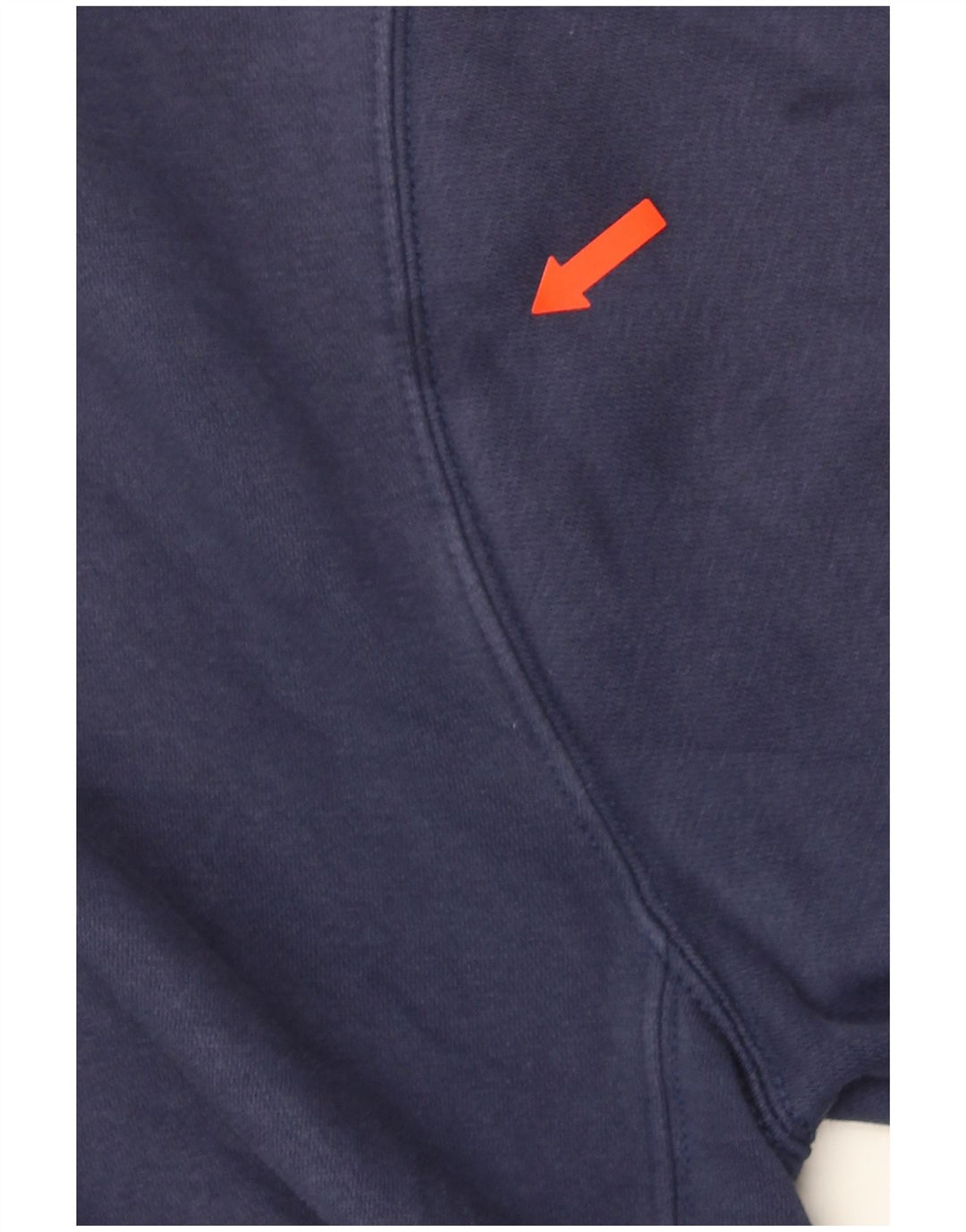 Suéter masculino NIKE com capuz e zíper médio azul marinho algodão