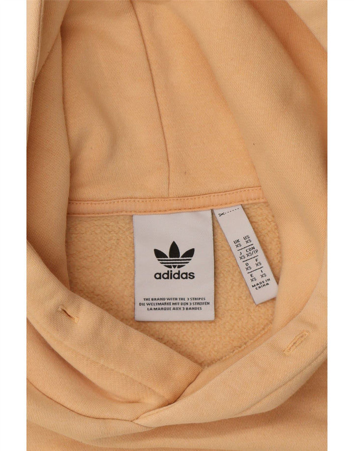 ADIDAS Mens Hoodie Jumper XS Beige Cotton Vintage Adidas and Second-Hand Adidas from Messina Hembry 