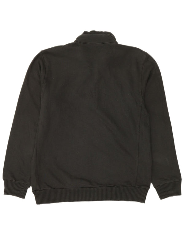 Moletom masculino Champion Classics com zíper e gola alta de algodão preto médio