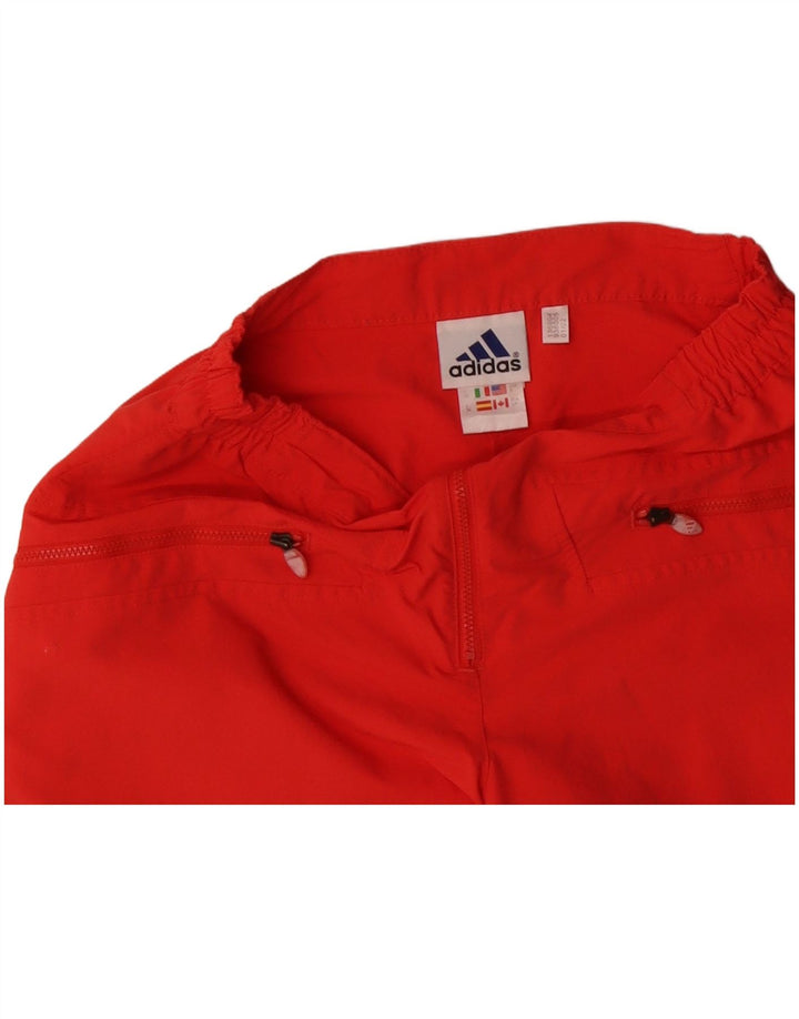 Bermuda Feminina Adidas UK 10 Pequena W28 Laranja Poliamida