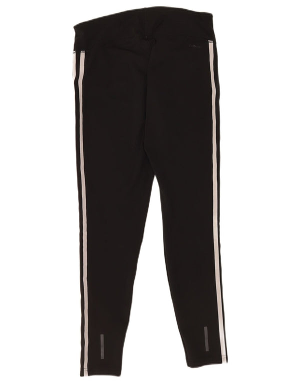 Leggings Femininas Adidas Reino Unido 8-10 W26 L26 Preto Poliéster Esportes