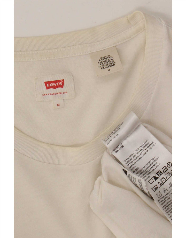 Camiseta masculina Levi's Top médio algodão branco