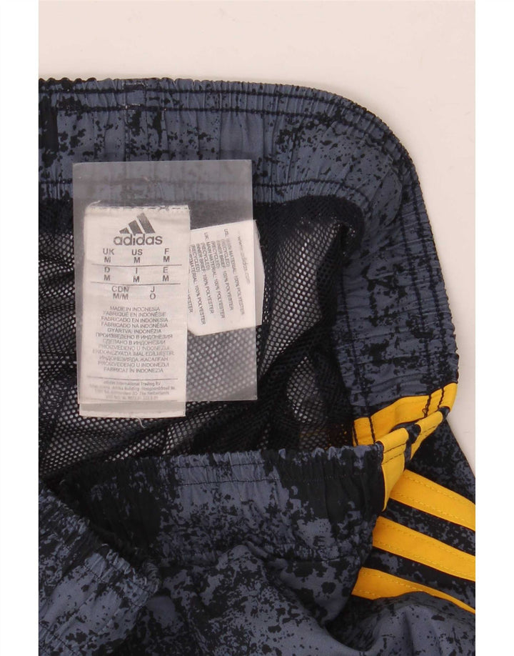 Adidas Mens Sport Shorts Médio Cinza Tie Dye Poliéster