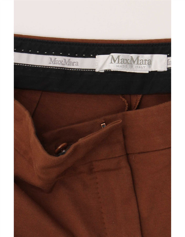 Calça casual justa feminina Max Mara W30 L26 marrom