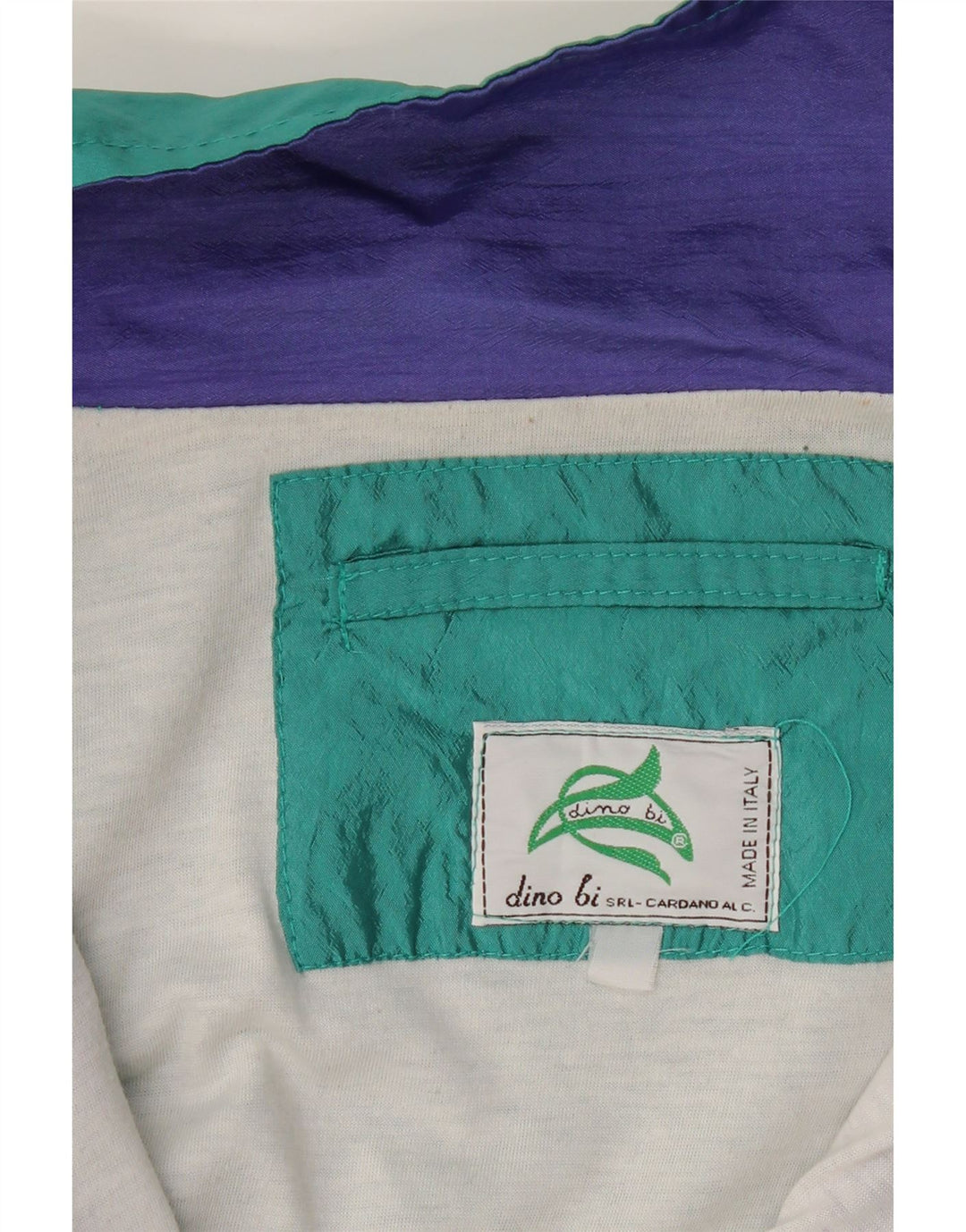 Jaqueta de treino masculina vintage XL verde Colorblock