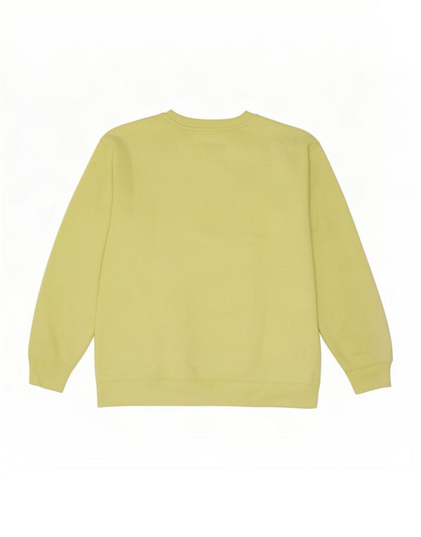 Calvin Klein Jeans feminino moletom gráfico jumper UK 18 XL verde