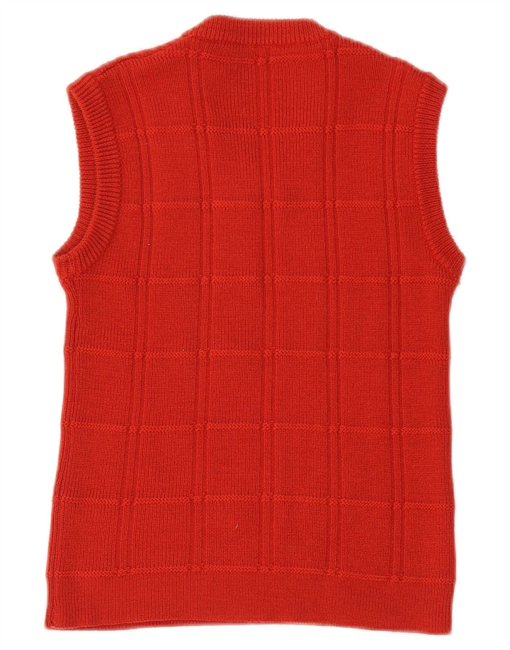 Regata feminina VINTAGE com colete curto UK 10 pequena vermelha