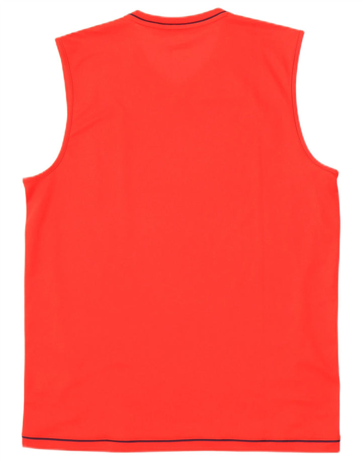 Adidas Mens FC Bayern Munchen Vest Top Grande Poliéster Vermelho