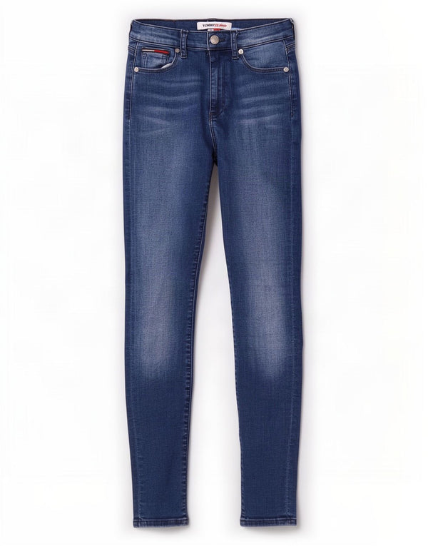 Jeans skinny feminino Tommy Hilfiger W24 L30 algodão azul