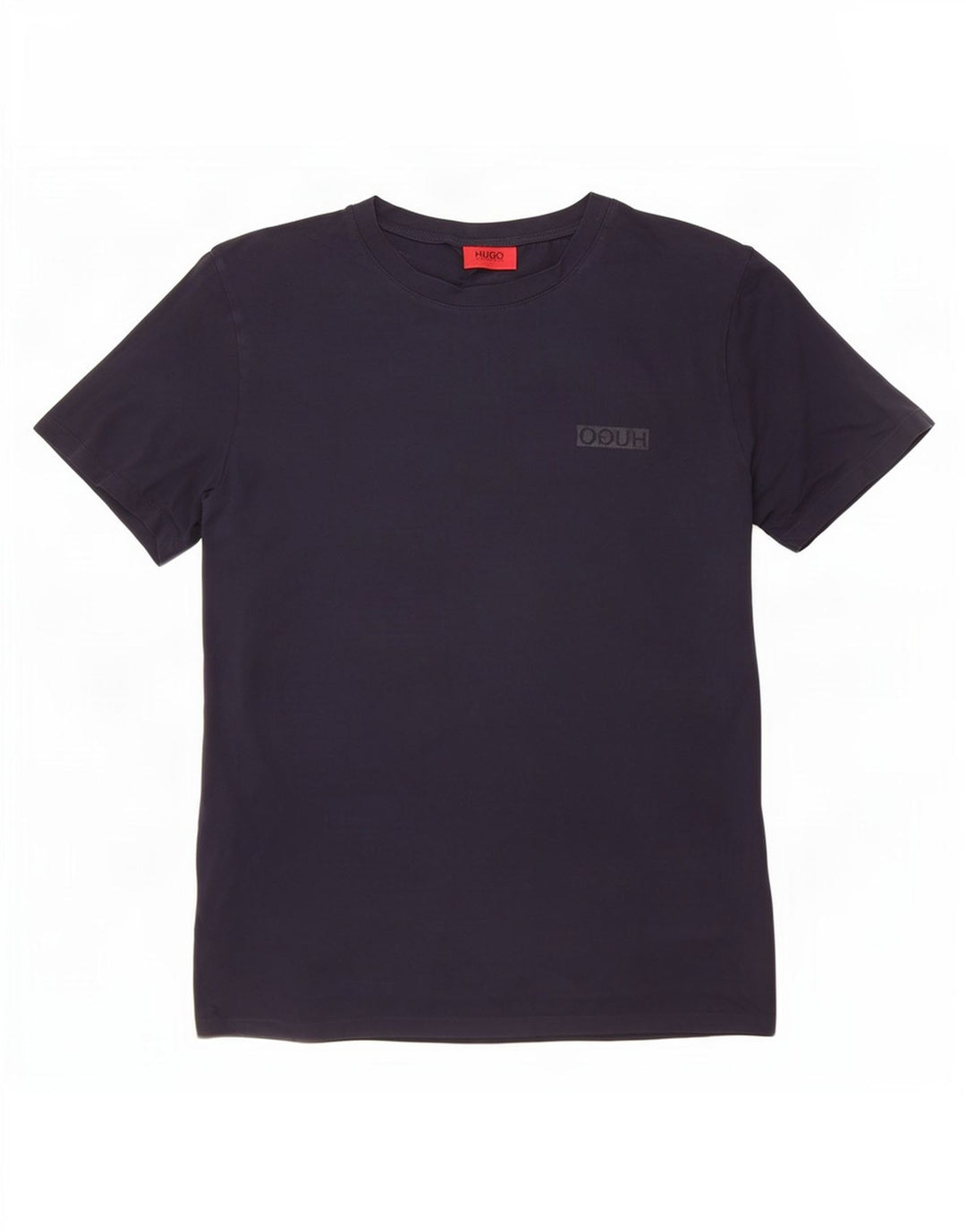 Camiseta masculina Hugo Boss Top médio algodão azul marinho