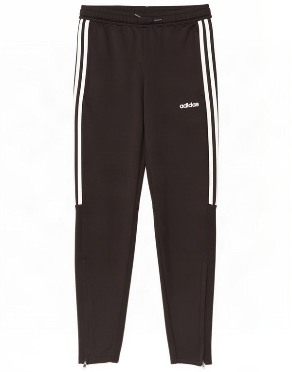 Adidas Boys Climalite Tracksuit Trousers 13-14 Years Black Polyester