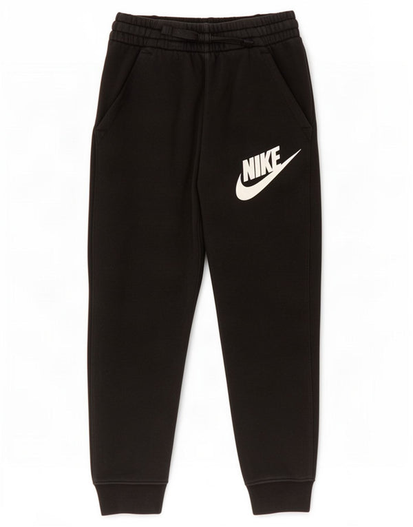 Calça esportiva Nike Boys Graphic Joggers 8-9 anos pequena de algodão preto