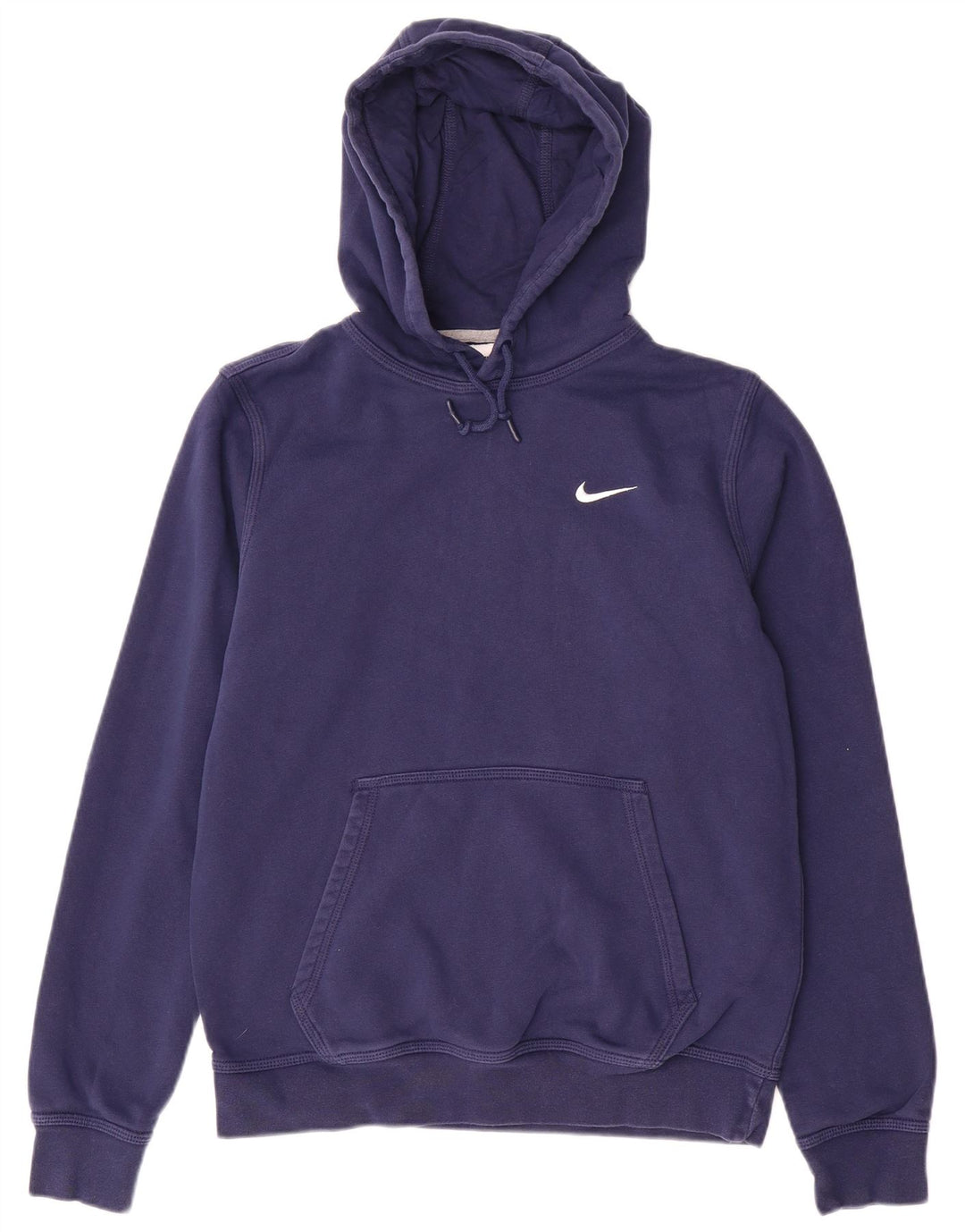NIKE Mens Hoodie Jumper Médio Azul Marinho Algodão