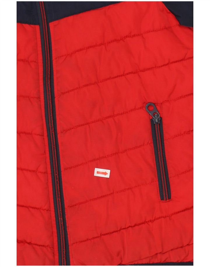 Jaqueta acolchoada com capuz Joules Boys 7-8 anos azul marinho Colourblock