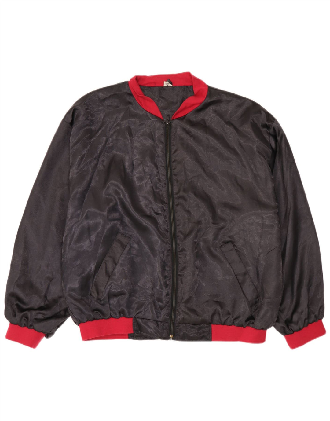 Jaqueta bomber masculina vintage UK 38 poliamida colorblock preta média