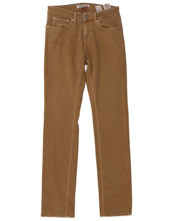 Tommy Hilfiger Masculino Scanton Slim Jeans W28 L32 Algodão Bege