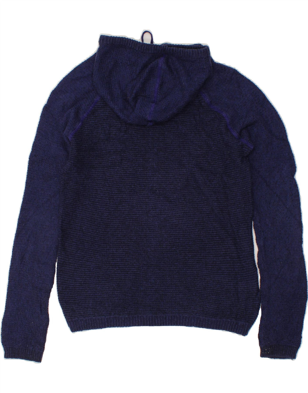 EDDIE BAUER Womens Hooded Jumper Sweater UK 12 Medium Navy Blue Cotton Vintage Eddie Bauer and Second-Hand Eddie Bauer from Messina Hembry 