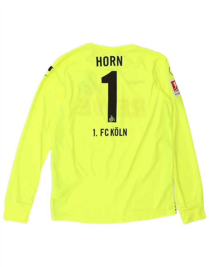 UHLSPORT Boys FC Koln Graphic Top manga comprida 13-14 anos verde poliéster