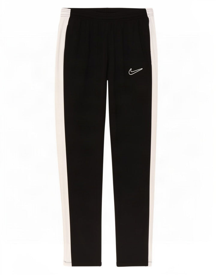 Calça de treino masculina Nike Dri Fit médio preto colorblock poliéster