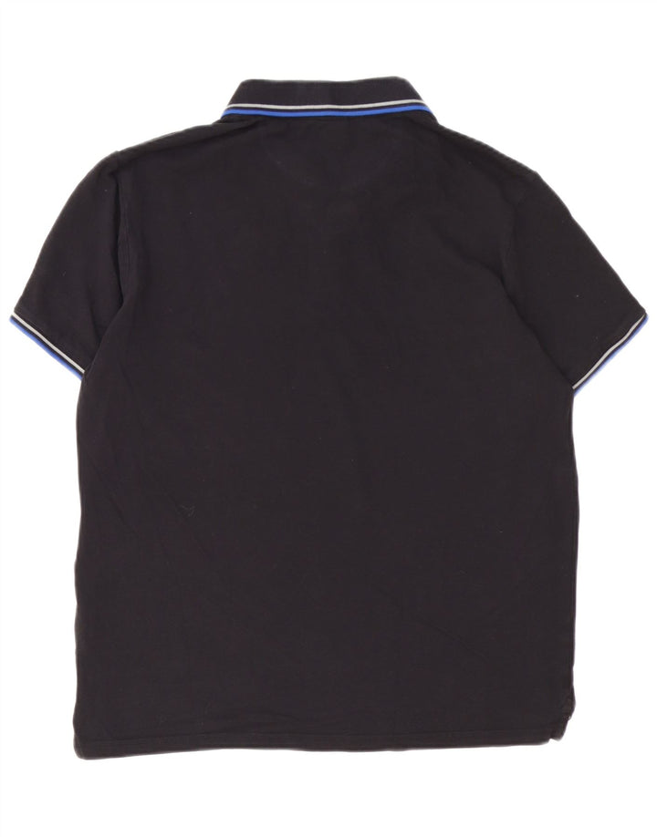 Camisa polo masculina Champion grande algodão preto