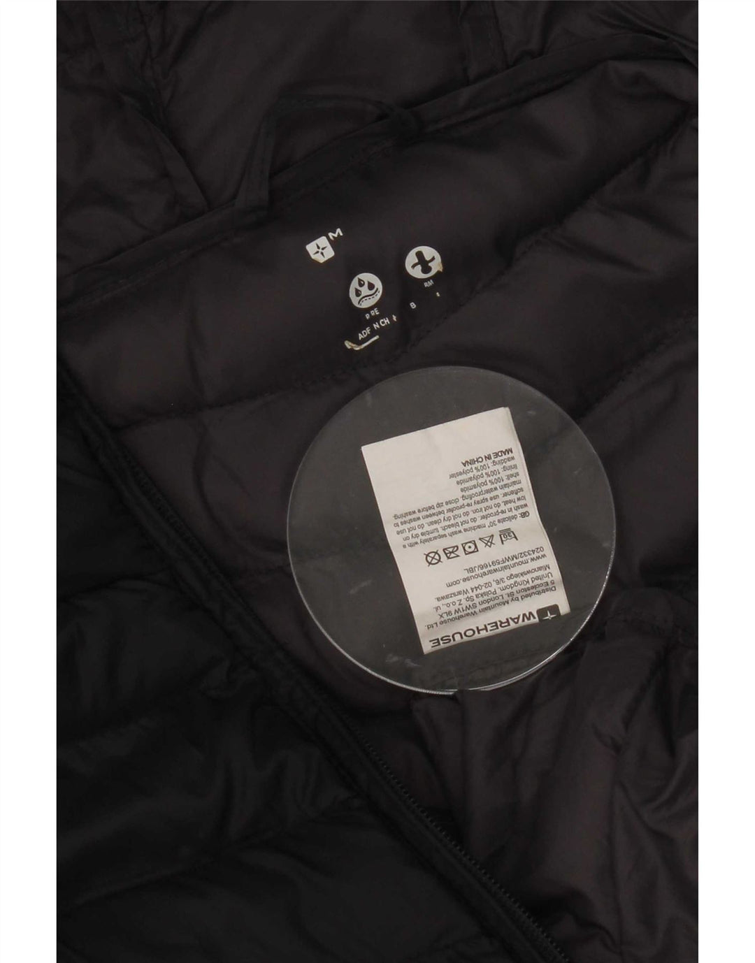 Casaco feminino acolchoado com capuz Mountain Warehouse UK 14 médio azul marinho nylon