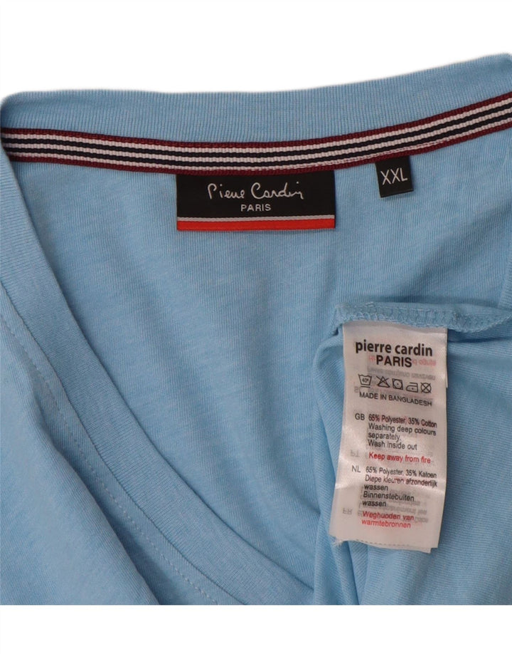 Camiseta masculina Pierre Cardin Top 2XL poliéster azul