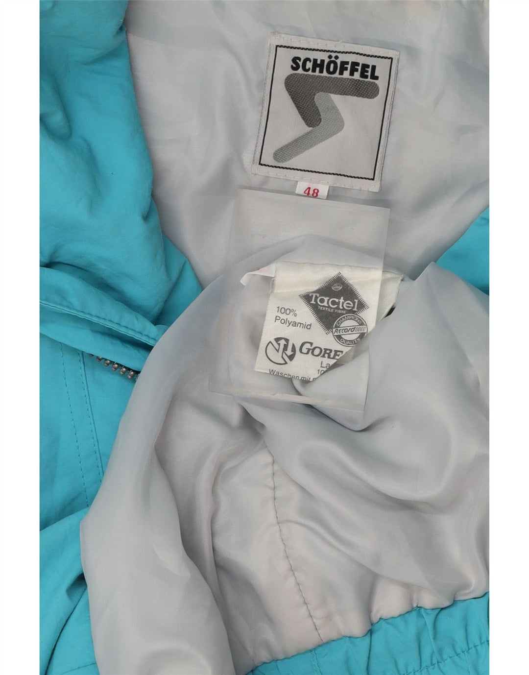 Jaqueta anorak masculina SCHOFFEL Gore-Tex com capuz solto ajuste UE 48 azul médio