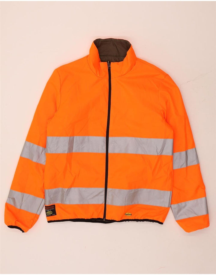 Jaqueta acolchoada reversível utilitária masculina Diadora UK 42 XL cáqui poliéster