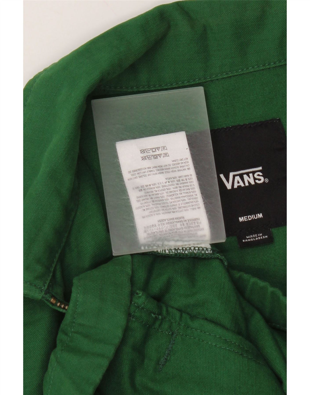 Jaqueta bomber feminina Vans UK 14 algodão verde médio