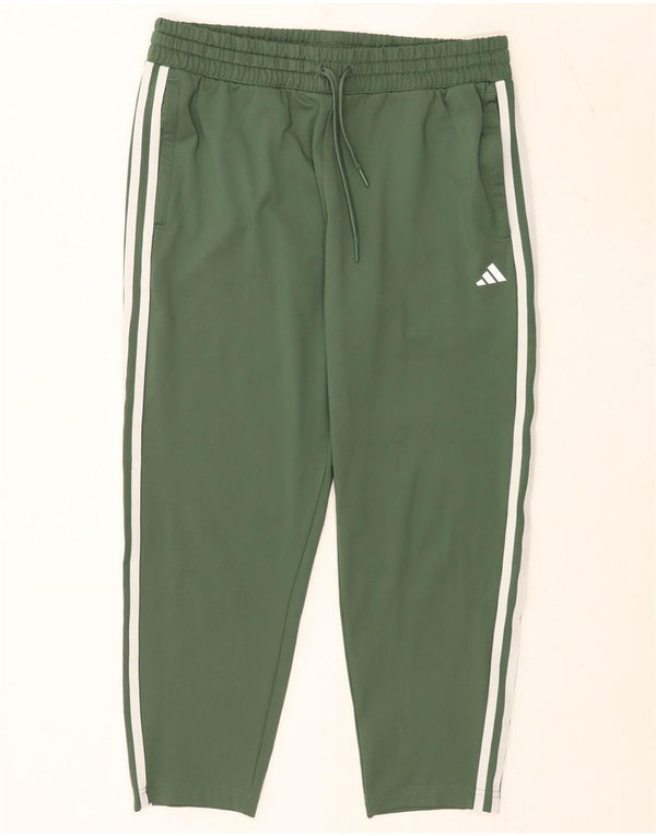 Calça Adidas Aeroready Capri Feminina UK 12/14 Verde Médio