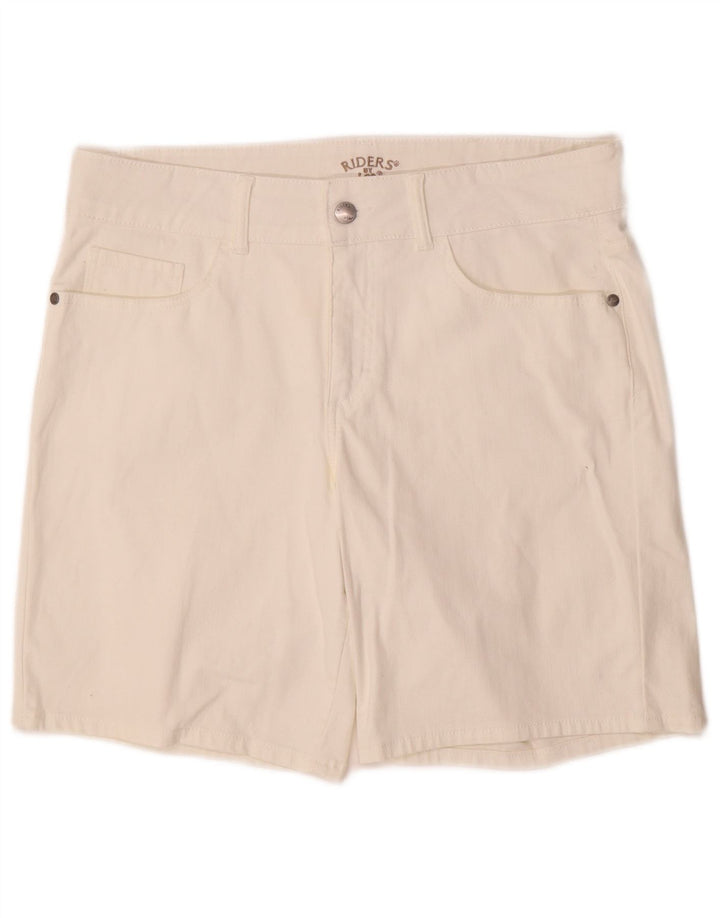 Shorts casuais femininos LEE Riders US 10 grandes W34 algodão branco