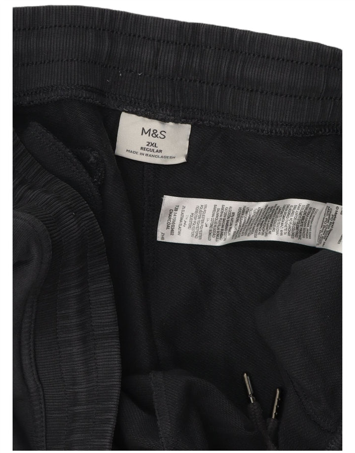 Calça de treino masculina regular Marks & Spencer 2XL algodão cinza