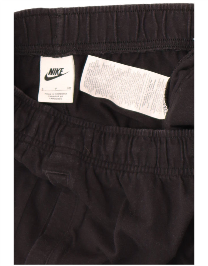 Shorts esportivos masculinos Nike pequenos de algodão preto
