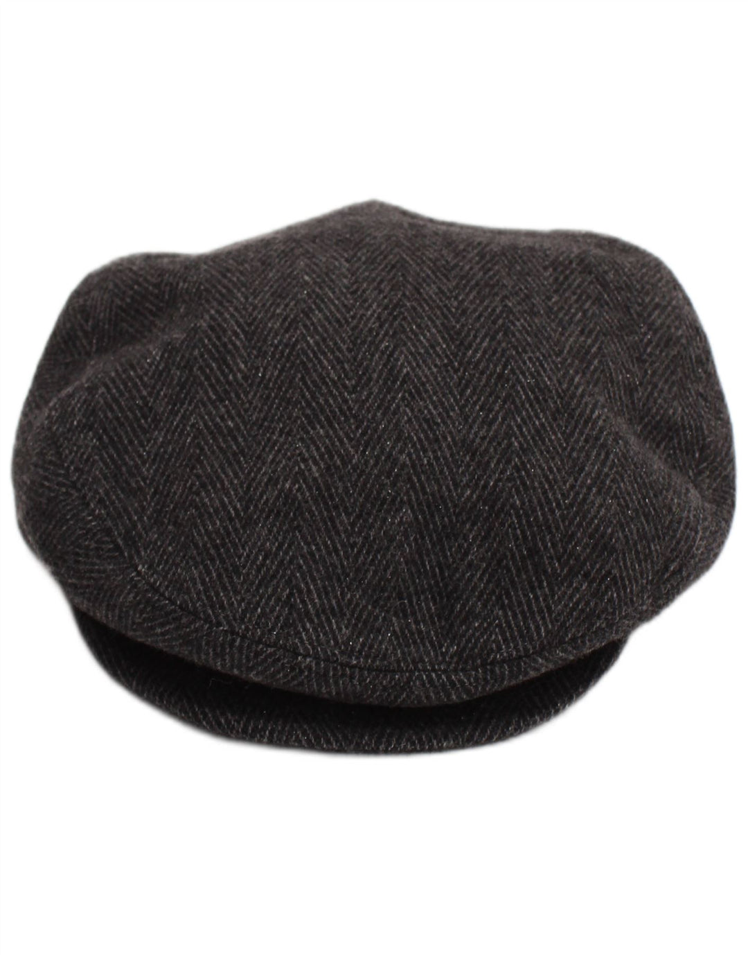 Boné liso vintage masculino cinza médio espinha de peixe clássico