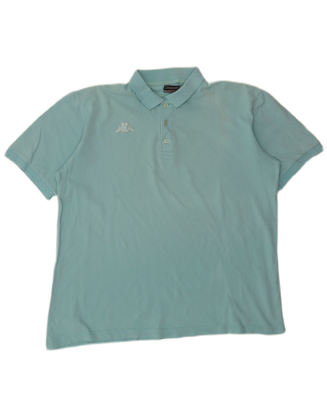 Camisa polo masculina Kappa XL algodão turquesa