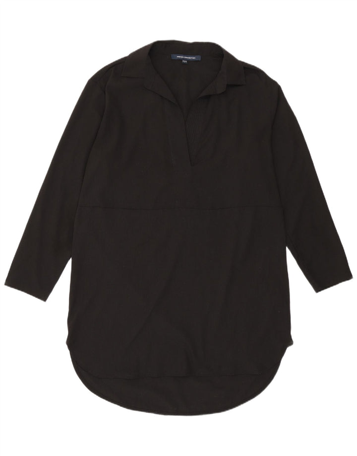 Camisa pulôver feminina Longline FRENCH CONNECTION Reino Unido 8 pequena preta