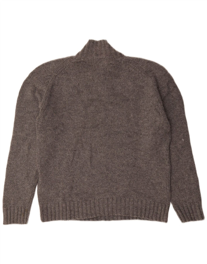 Suéter masculino Marks & Spencer Autograph com gola redonda grande cinza