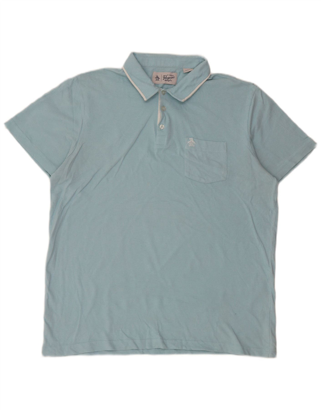 Camisa polo masculina Penguin XL algodão azul