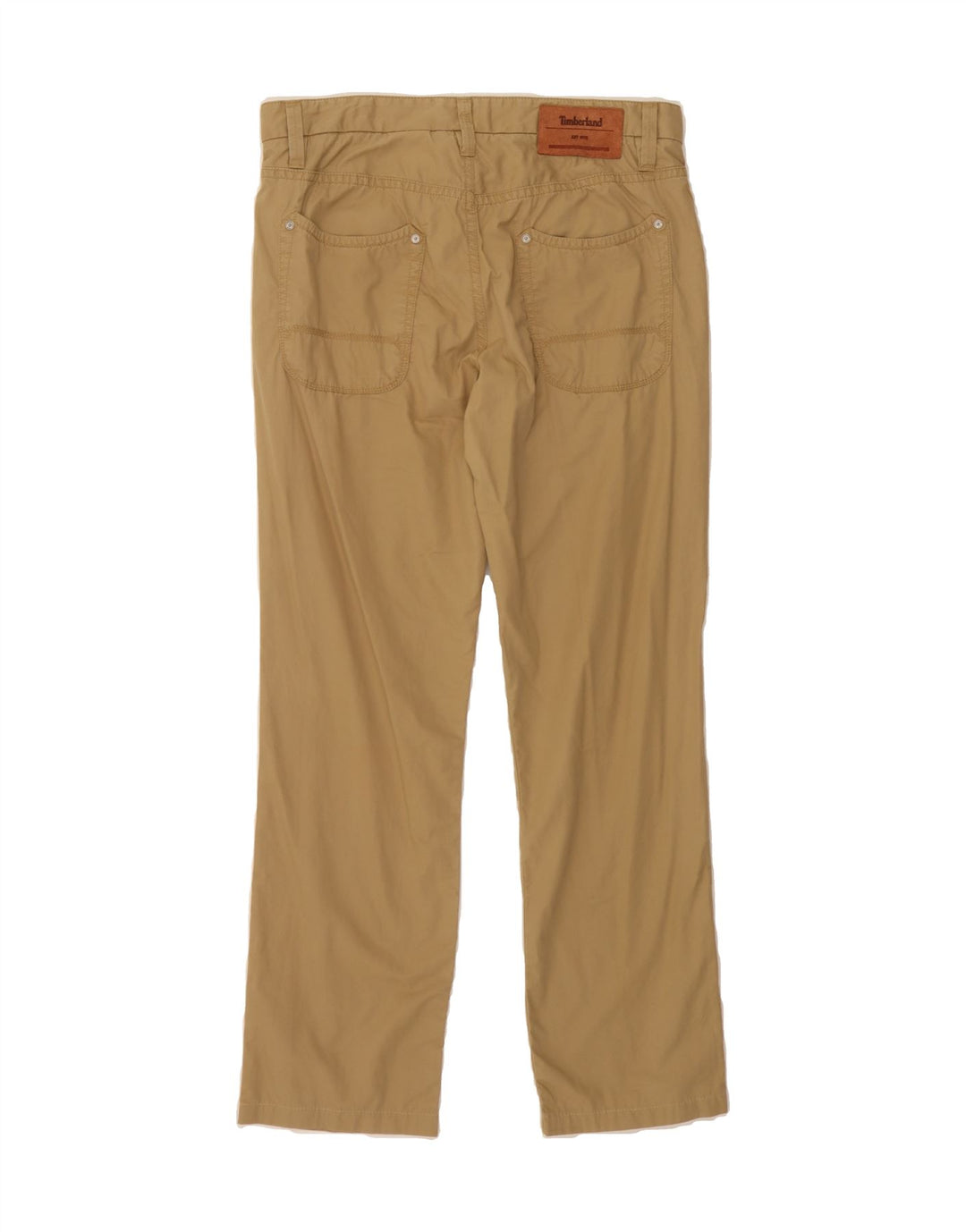 TIMBERLAND Mens Straight Casual Trousers W32 L32  Beige Cotton Vintage Timberland and Second-Hand Timberland from Messina Hembry 