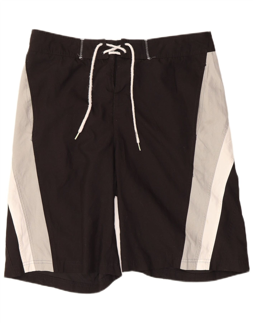 Shorts de natação masculinos Puma Graphic médio preto colorblock poliéster