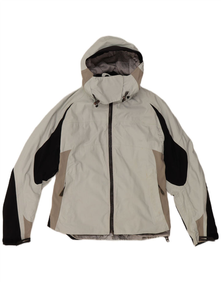 Jaqueta corta-vento feminina DAINESE UK 14 médio off white colorblock