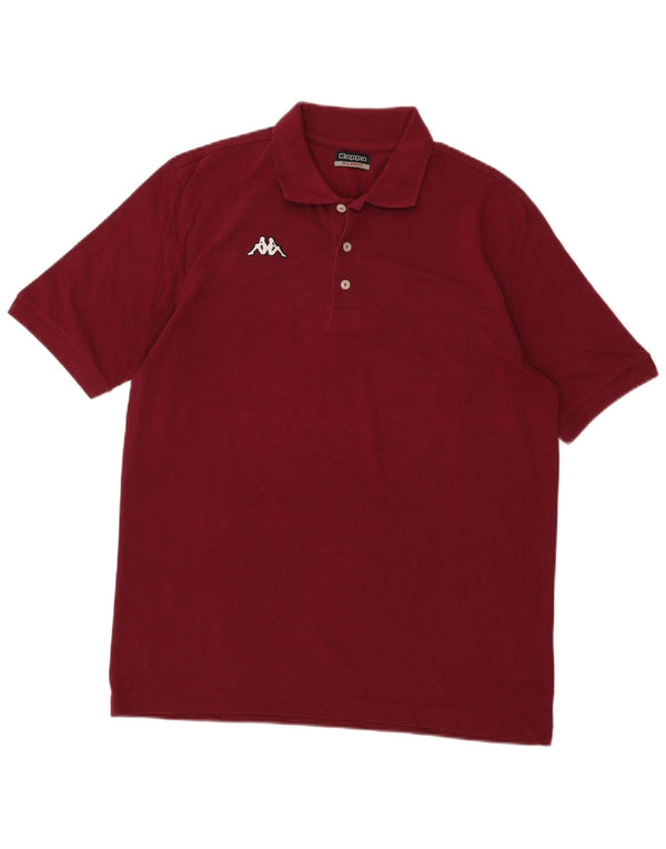 Camisa polo masculina Kappa XL algodão Borgonha