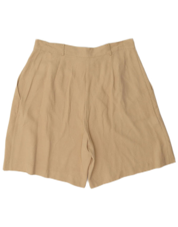 Shorts casuais femininos vintage IT 44 médio W28 bege