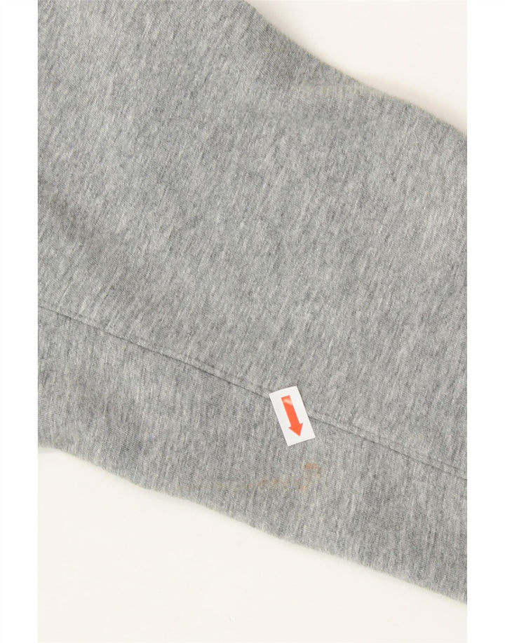NIKE Womens Zip Hoodie Sweater UK 14 Large Grey Cotton Vintage Nike and Second-Hand Nike from Messina Hembry 