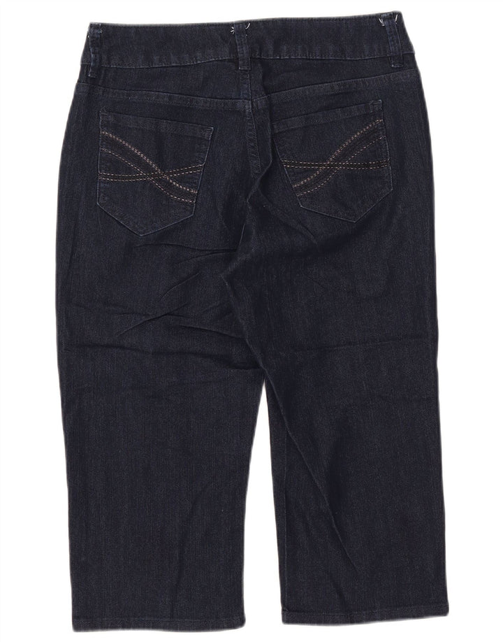 LEE Womens Riders Capri Jeans US 8 Médio W30 L18 Azul Marinho Algodão